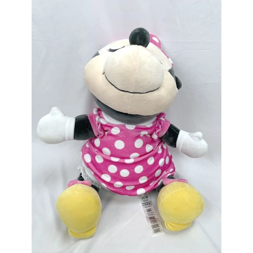 Disney Store Minnie‎ Mouse Cuddleez Plush Pink Dress Pillow